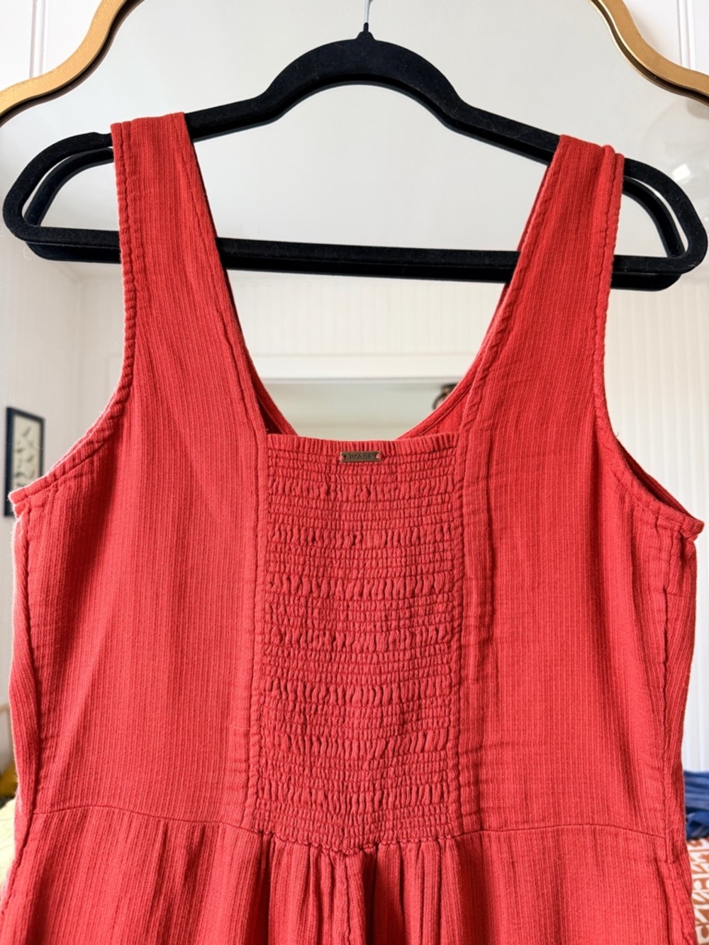 Prana Earthen Red Sleeveless Linen Jumpsuit - Picture 7 of 7